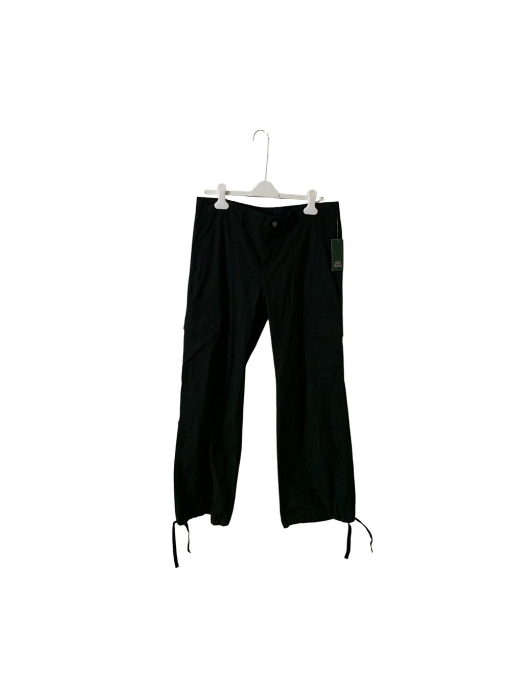wild fable Black women's Cargo Pants with Drawstring Hems and stretchy waistband